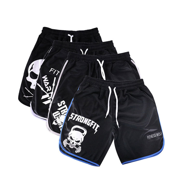 Summer men's shorts tide brand loose large size mesh straight five-point pants men's quick-drying breathable running sports pants