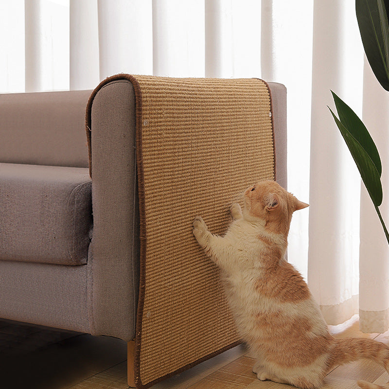 Factory direct sales sisal mat pet cat scratch board protection sofa anti-cat scratch wear-resistant grinding claws no dandruff cat supplies