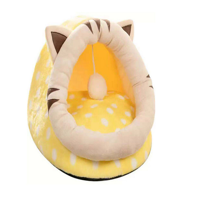Manufacturer net red cat jiji kennel cat kennel removable and washable cat pet supplies semi-enclosed mat four seasons to keep warm