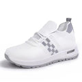 Dropshipping new women's fly woven fishnet shoes, comfortable soft-soled white shoes, fashionable lightweight student shoes, sneakers