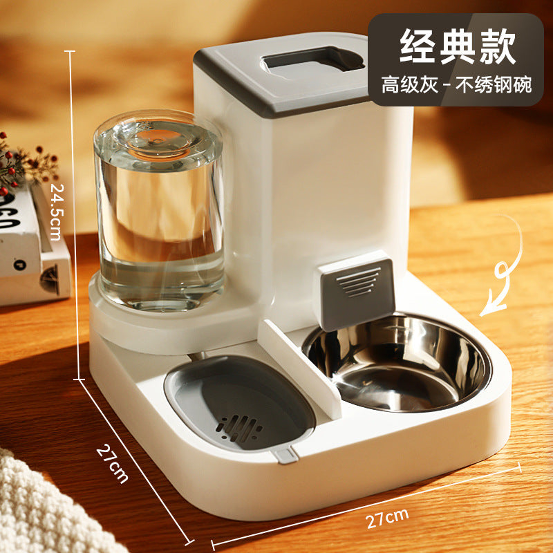 Pet water dispenser large-capacity dry and wet separation automatic water feeder water food feeder cat dog water dispenser
