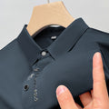 2023 new summer style men's young and middle-aged lapel seamless breathable fashionable short-sleeved T-shirt POLO shirt