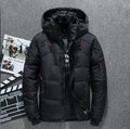 Cross-border hot selling men's winter outdoor warm thick sports cotton jacket containing white duck down youth fashion