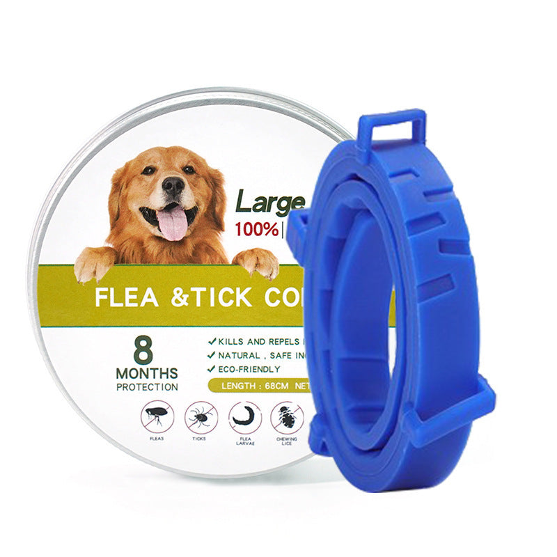 Cross-border pet cat and dog repellent collar flea repellent mosquito repellent dog collar flea repellent necklace waterproof strip factory direct sales