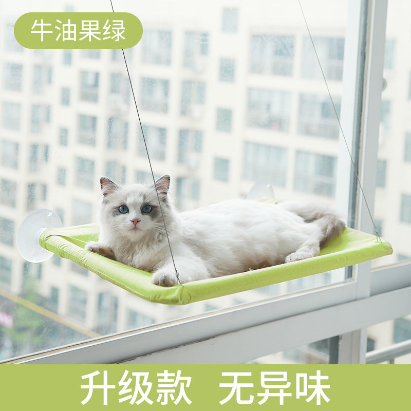 Amazon Explosive Four Seasons Pet Nest Supplies Suction Cup Cat Hammock Window Sill Hanging Cat Hammock Removable and Washable Cat Nest