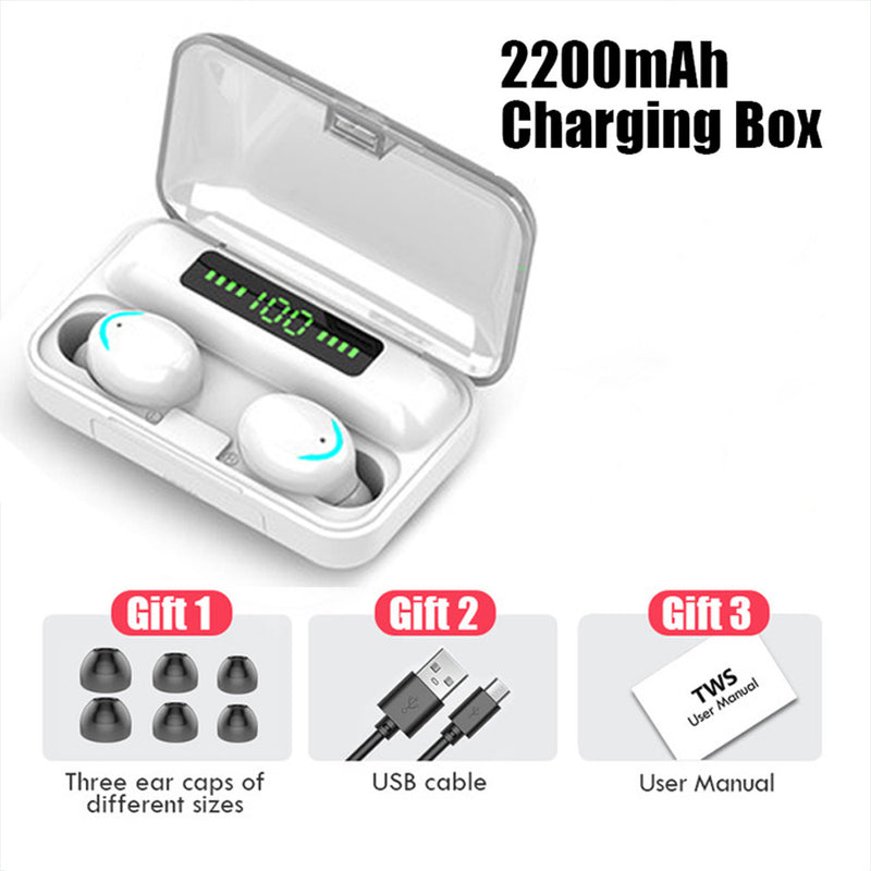 New private model F9-2 F9-5 F9-5C Macaron true wireless digital display Bluetooth headset 5.0 sports headset