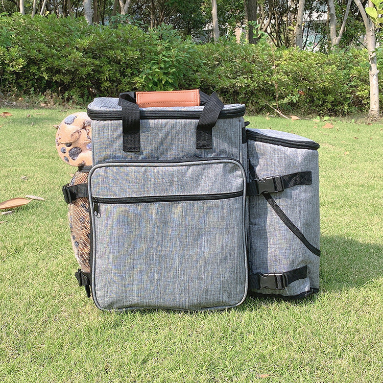 mochila de suprimentos para animais