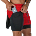 Cross-border summer sports shorts men's double-layer quick-drying breathable squat jogging exercise casual pants basketball five-point pants
