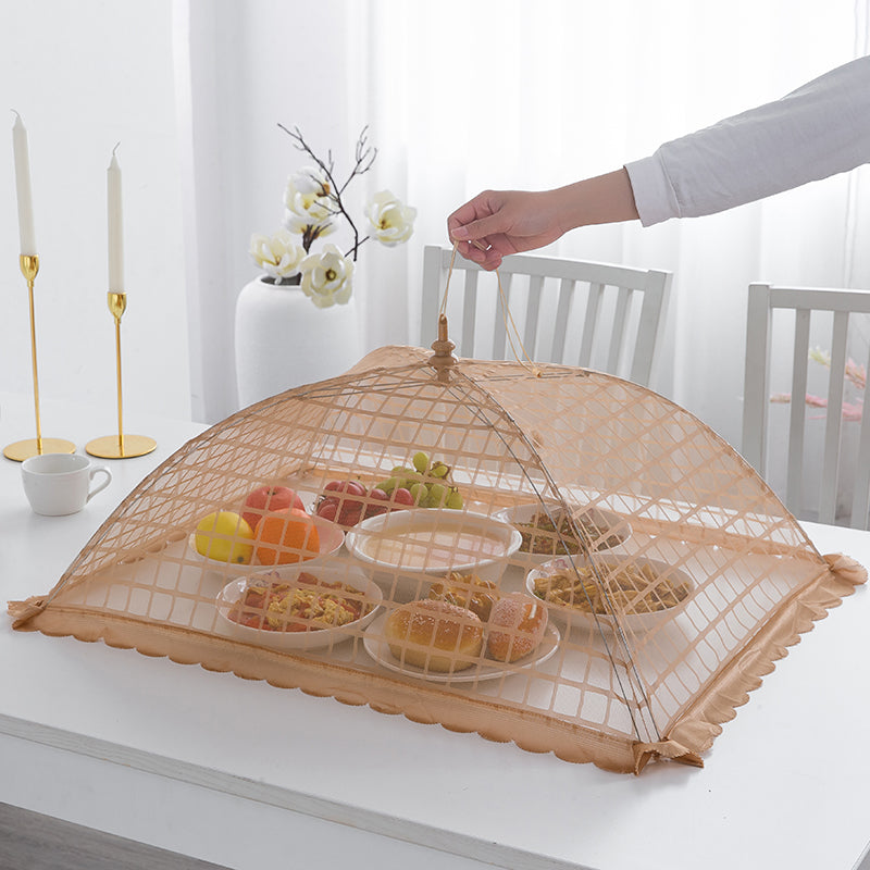 Tela anti-insetos para tampar alimentos.