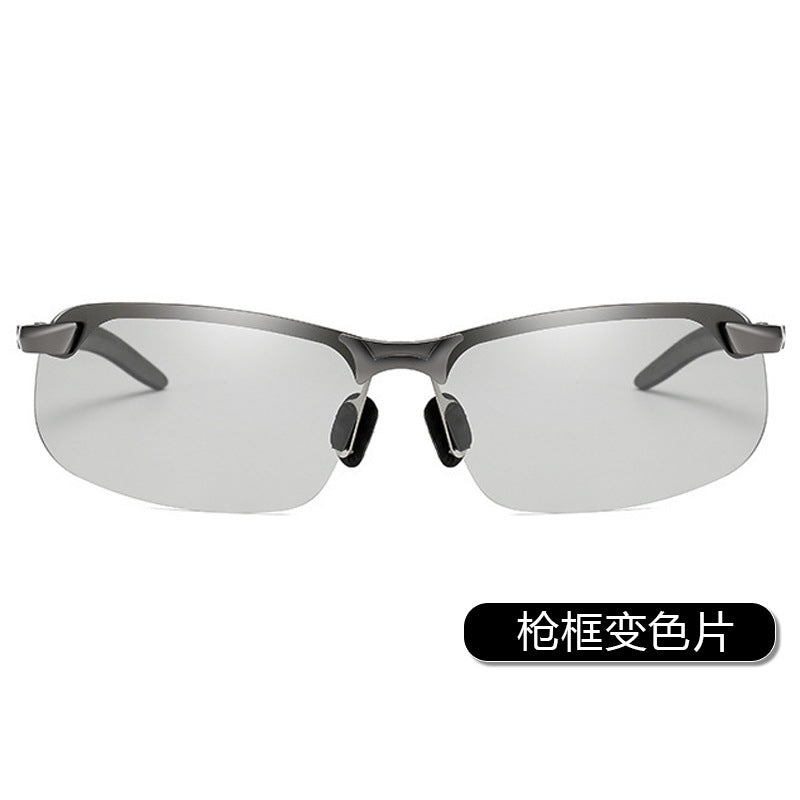 Smart Color-changing Polarized Sunglasses 3043 Sunglasses Men's Riding Day and Night UV Sunglasses