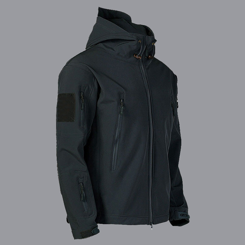 Military Shark Skin Soft Shell Jackets Men AliExpress Jackets plus velvet