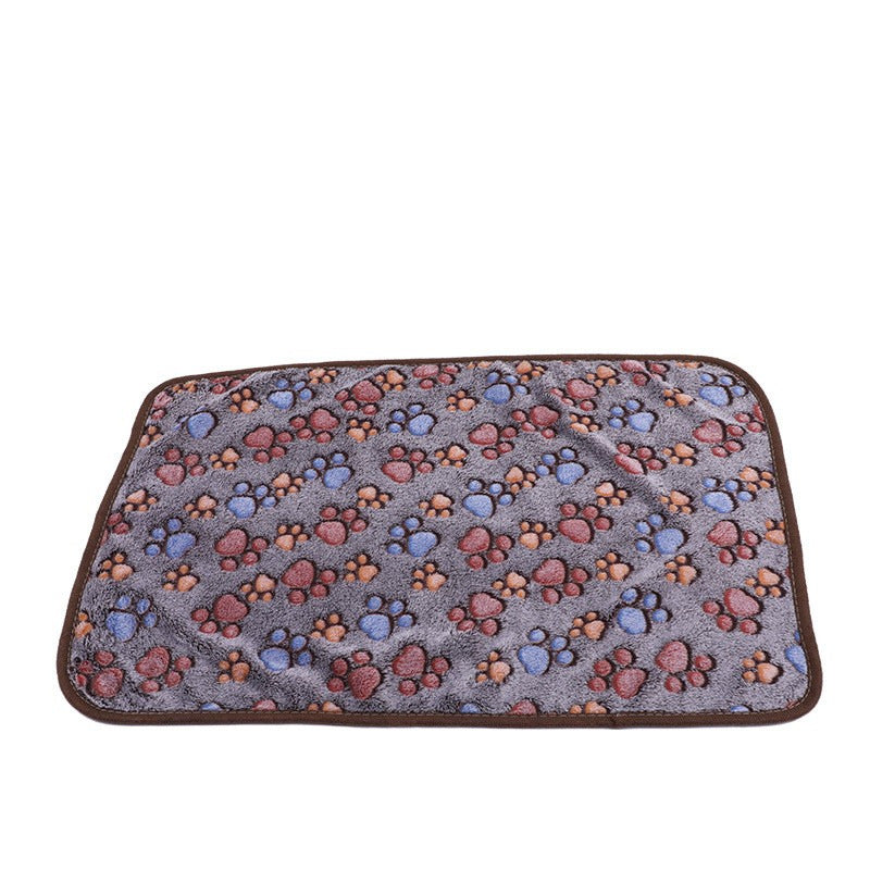 Wholesale pet blanket four seasons universal blanket warm flannel paw print blanket cat dog blanket dog seat cushion