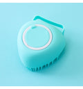 Baby pet safe baby soft hair shampoo brush bath household silicone bath brush bath artifact massage brush