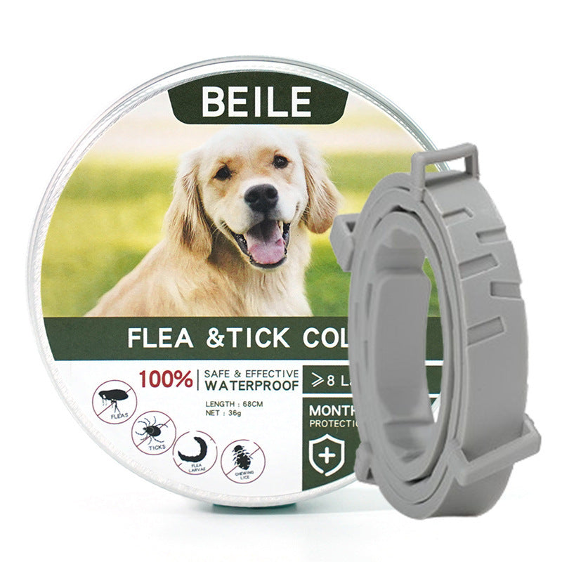 Cross-border pet cat and dog repellent collar flea repellent mosquito repellent dog collar flea repellent necklace waterproof strip factory direct sales