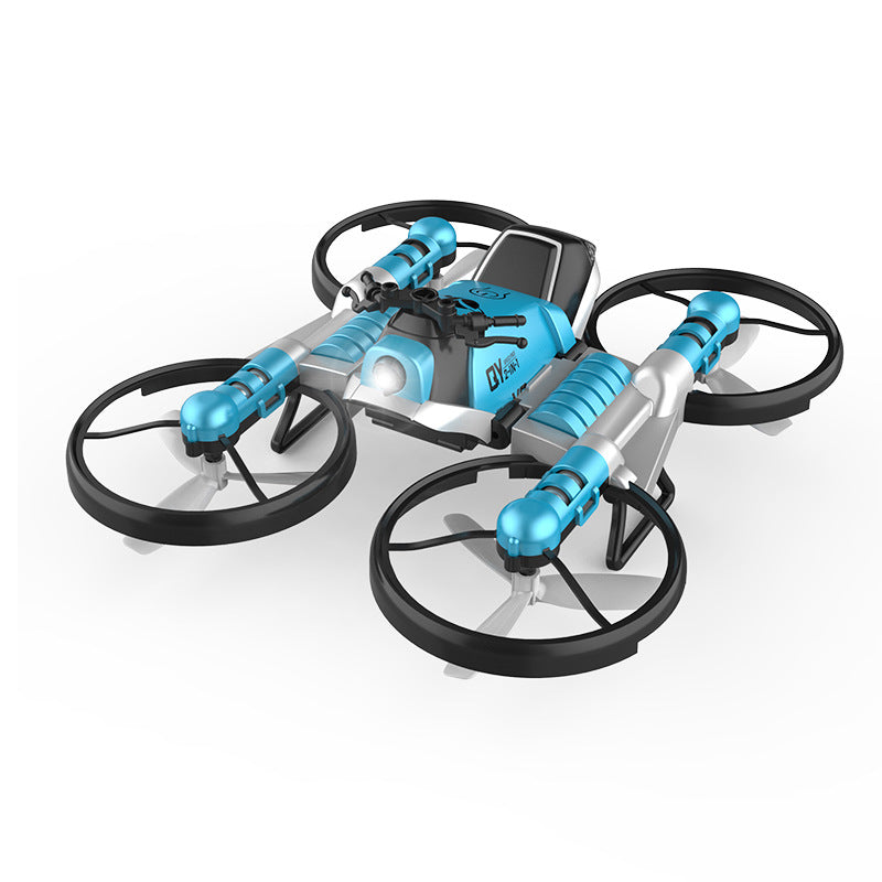 Land and air folding deformation motorcycle quadcopter gesture sensing aerial drone remote control aircraft toy