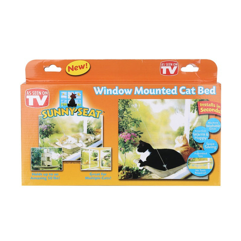 Amazon Explosive Four Seasons Pet Nest Supplies Suction Cup Cat Hammock Window Sill Hanging Cat Hammock Removable and Washable Cat Nest