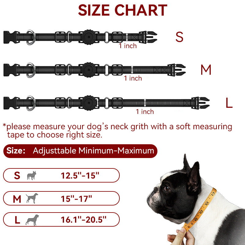Dog collar Amazon hot sale suitable for Apple Airtag dog collar airtag protective cover pet collar