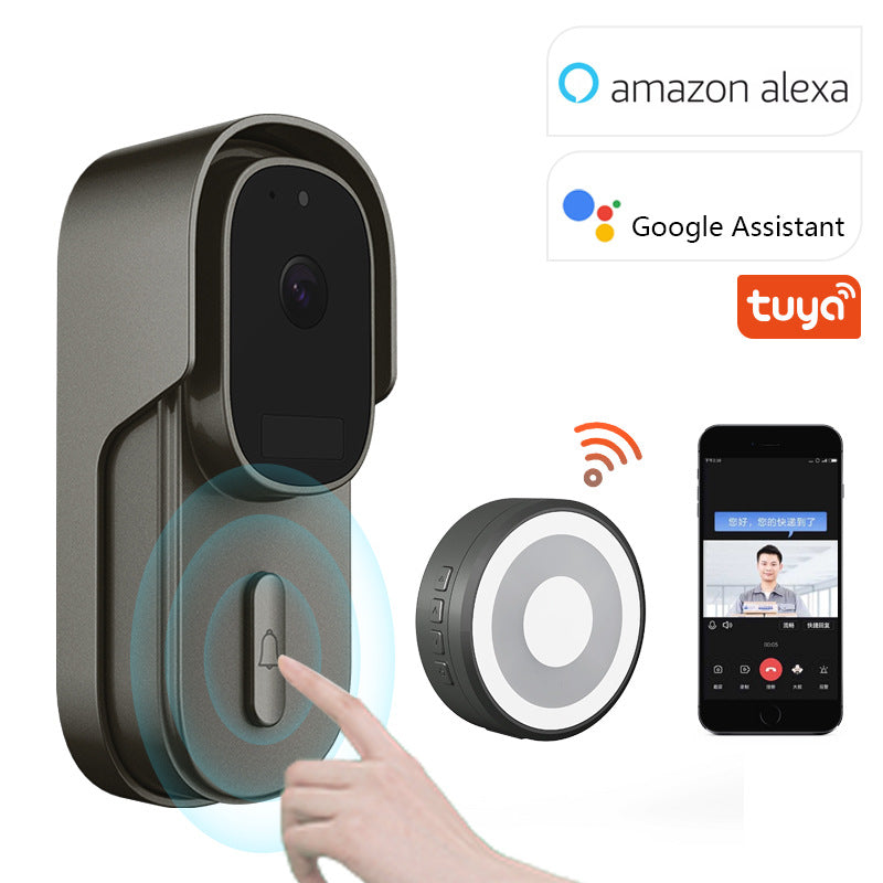 Tuya wifi smart doorbell video intercom monitoring doorbell wireless pet home video cross-border video doorbell