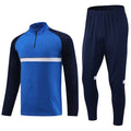 Half zipper long sleeve trousers suit training suit club basic football uniform jersey long zipper logo foreign trade