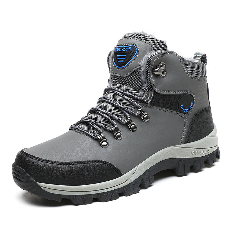 Winter cross-border large size plus velvet thickened warm snow boots foreign trade Martin outdoor men's high-top Northeastern large cotton boots