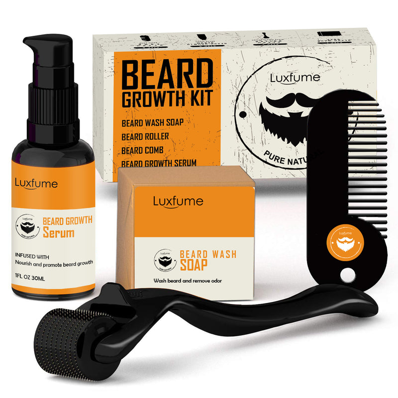 Cross-border new products men's beard care kit beard liquid cleaning nutrition care beard kit from stock