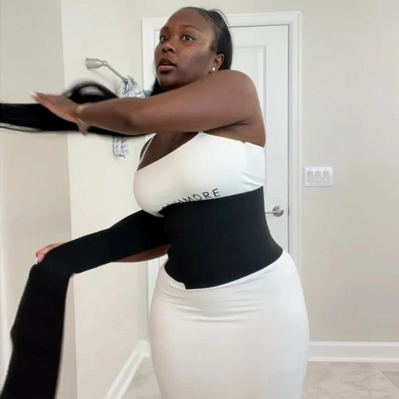 Cross-border independent station yoga long restraint belt thin waist and abdomen belt tight BANDAGE WRAP