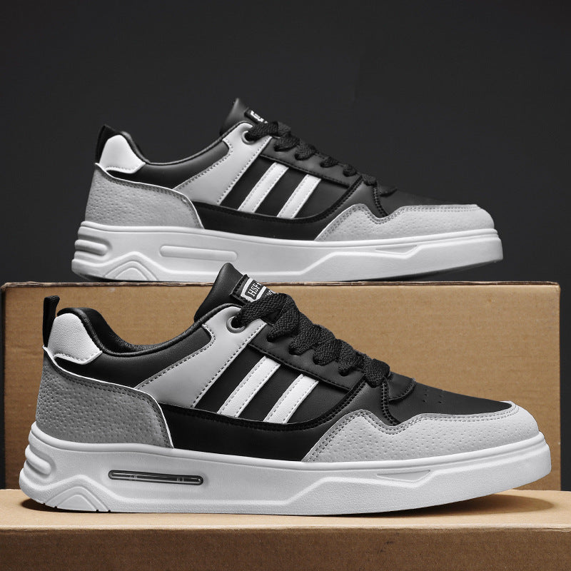 Summer new style college style low-top breathable men's sneakers casual sports shoes trendy white shoes all-match