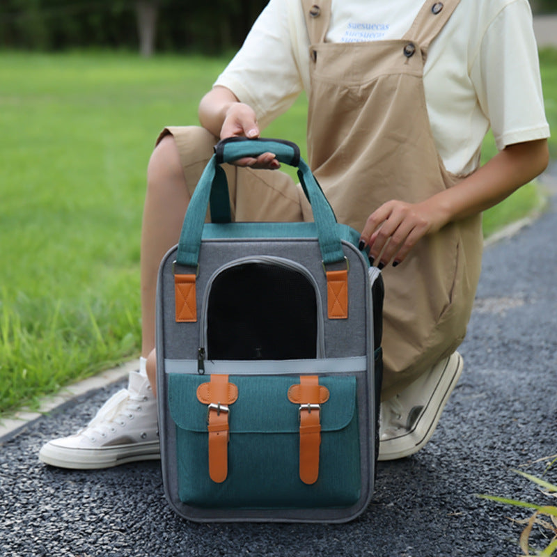 Cross-border hot-selling European and American pet bag wholesale out-shoulder cat backpack wear-resistant grab portable cat and dog bag