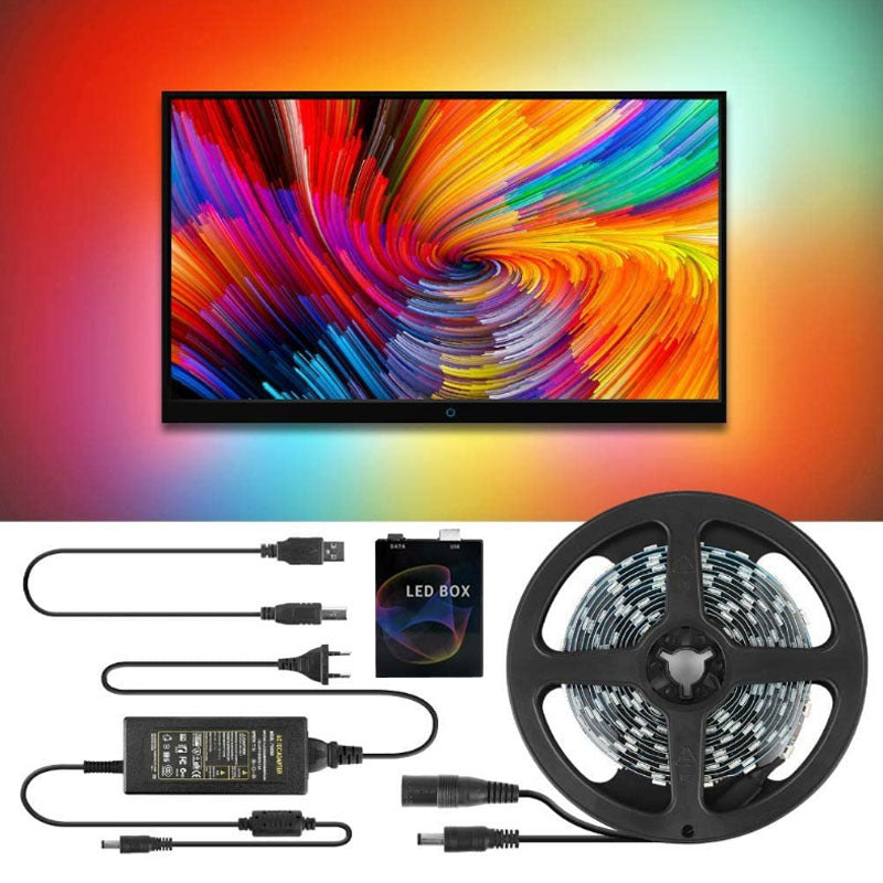 hot sale 5050rgb computer tv light strip amazon tv background led light strip 5v usb light strip set