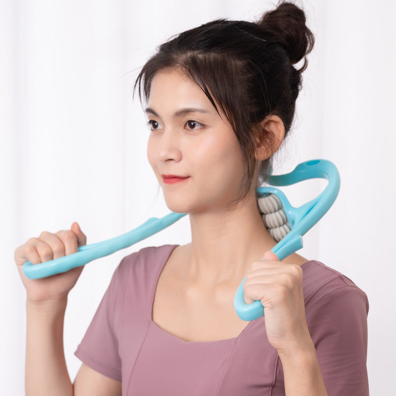 Cervical spine massager multi-functional kneading roller ball manual clamp neck shoulder neck massager roller shoulder massager