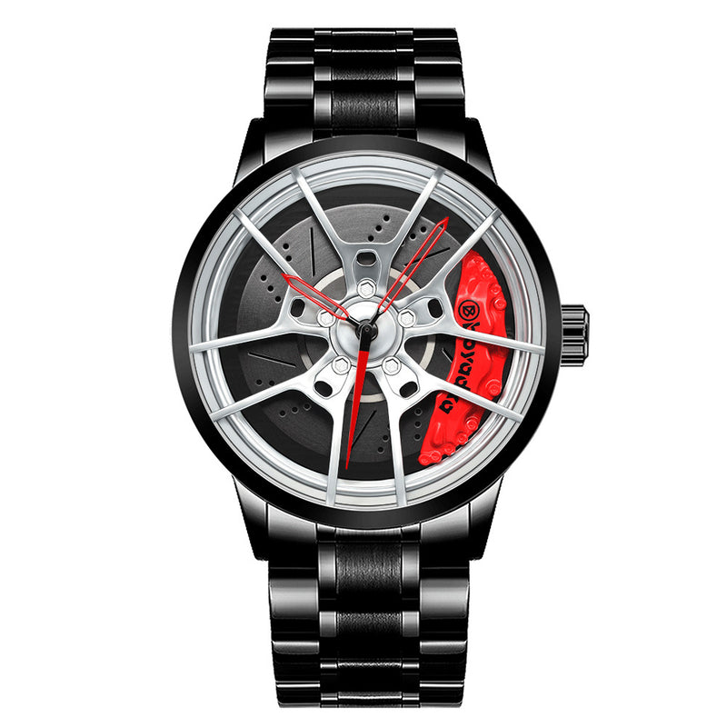 Watch wholesale manufacturers cross-border hot style quartz watch wheel watch waterproof men's watch car creative watches