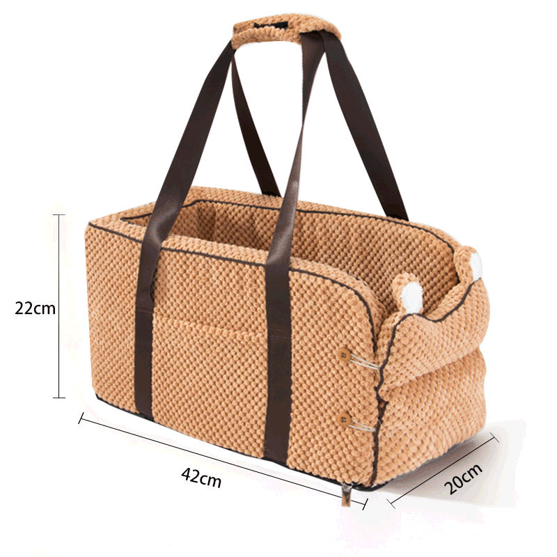 Cross-border popular car center control kennel dog kennel four seasons universal cat kennel supplies dog car mat pet car kennel manufacturer
