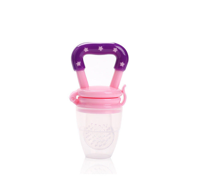 Baby fruit and vegetable bag baby eat fruit complementary food tool silicone mesh bag newborn teether toy bite bag