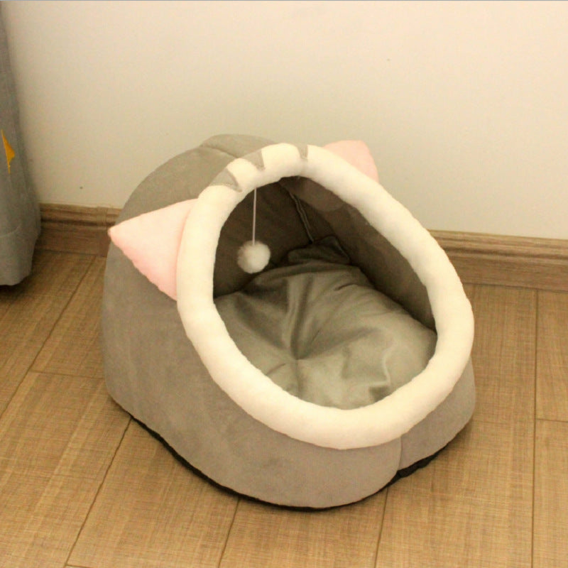 Manufacturer net red cat jiji kennel cat kennel removable and washable cat pet supplies semi-enclosed mat four seasons to keep warm