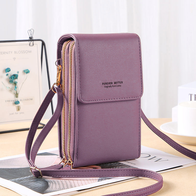 2022 new mobile phone bag fashion bag female Korean version messenger shoulder bag multifunctional mini girl daily bag