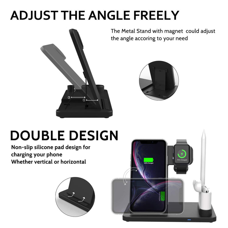 Source Factory Wholesale Amazon E-commerce Hot Sale 4-in-1 Wireless Charger Multi-function Charger Explosive Style