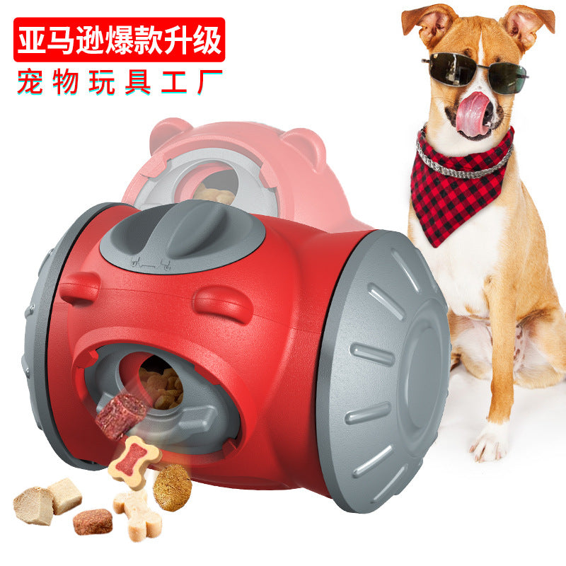 Cross-border hot-selling pet food leaking bear dog toy puzzle slow food rolling dog toy slow feeder dispenser