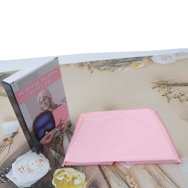 Migraine Relief Hat Ice Compression Headache Relief Gel Eye Mask Cold Therapy Migraine Face Mask Elastic Bag