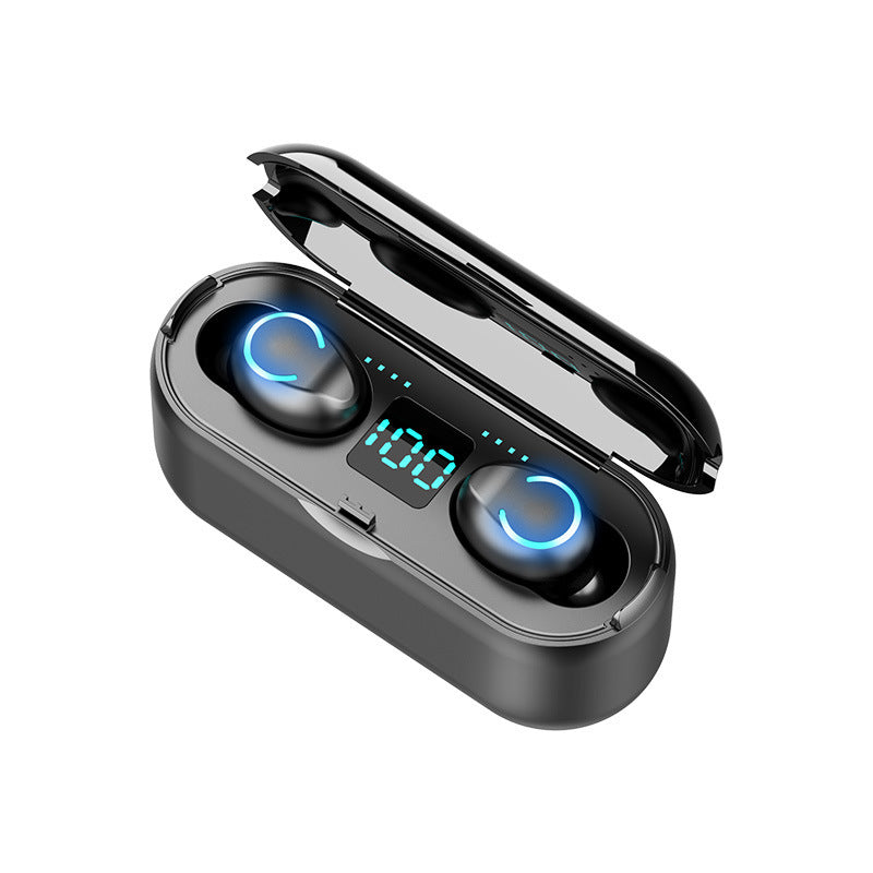 New private model F9-2 F9-5 F9-5C Macaron true wireless digital display Bluetooth headset 5.0 sports headset