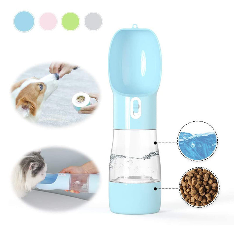Go out portable pet cat and dog dual-use water food cup accompanying drinking water device feeding dual-use one