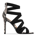 High-heeled shoes women's summer European and American Roman style super high-heeled stiletto elastic belt bag heel and back zipper sandals wholesale