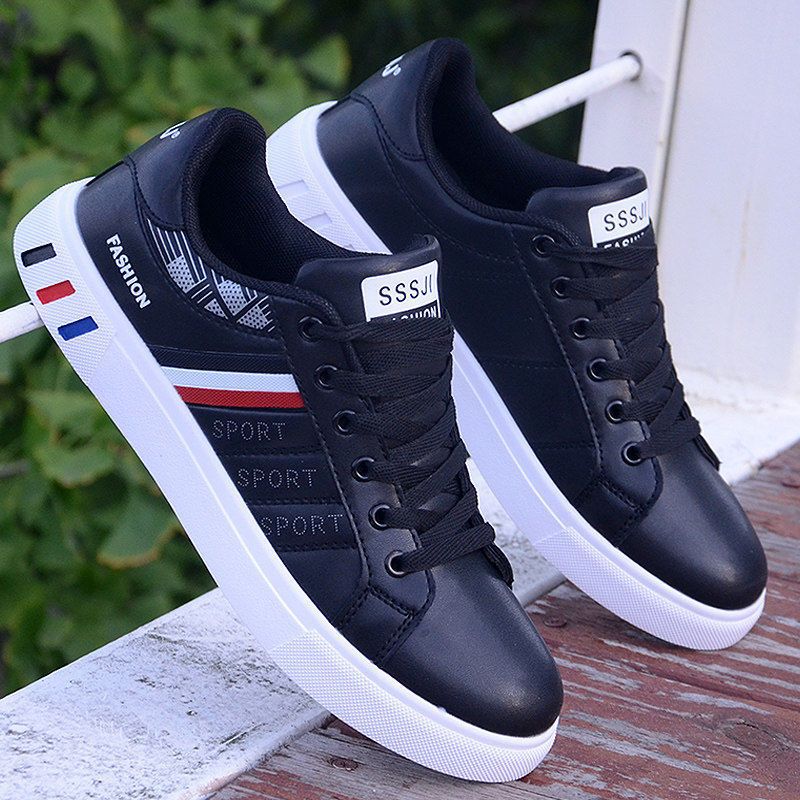 Men's shoes Korean style trendy men's shoes white versatile sports men's casual trendy shoes student white shoes flat shoes