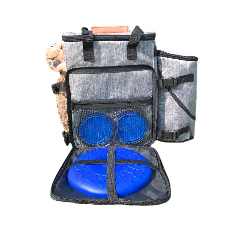 mochila de suprimentos para animais