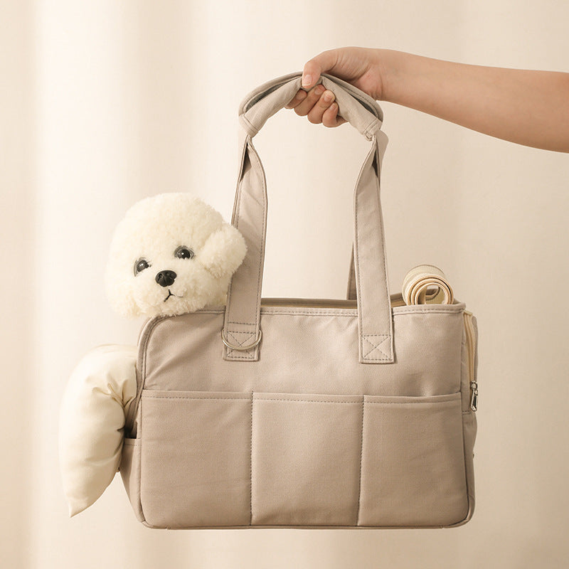 Fluffybaby Korean pet products cat cat dog travel out bag pure cotton large capacity pillow spot