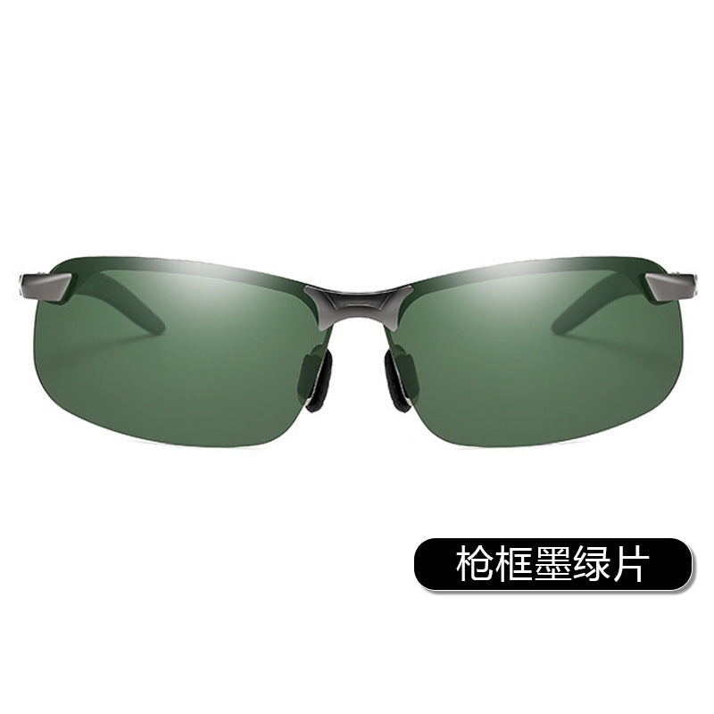 Smart Color-changing Polarized Sunglasses 3043 Sunglasses Men's Riding Day and Night UV Sunglasses