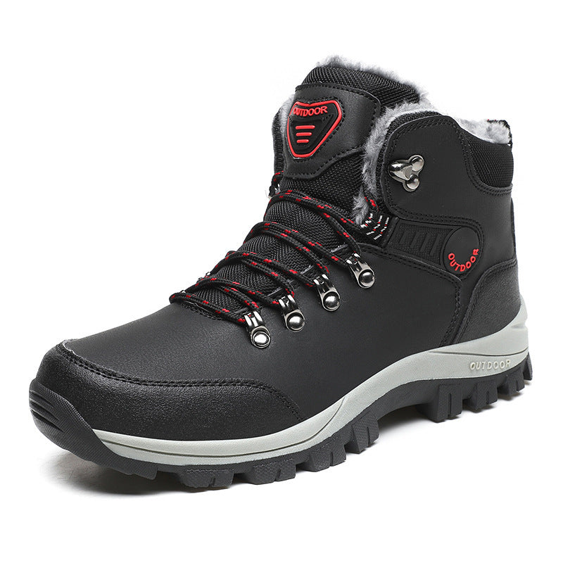 Winter cross-border large size plus velvet thickened warm snow boots foreign trade Martin outdoor men's high-top Northeastern large cotton boots