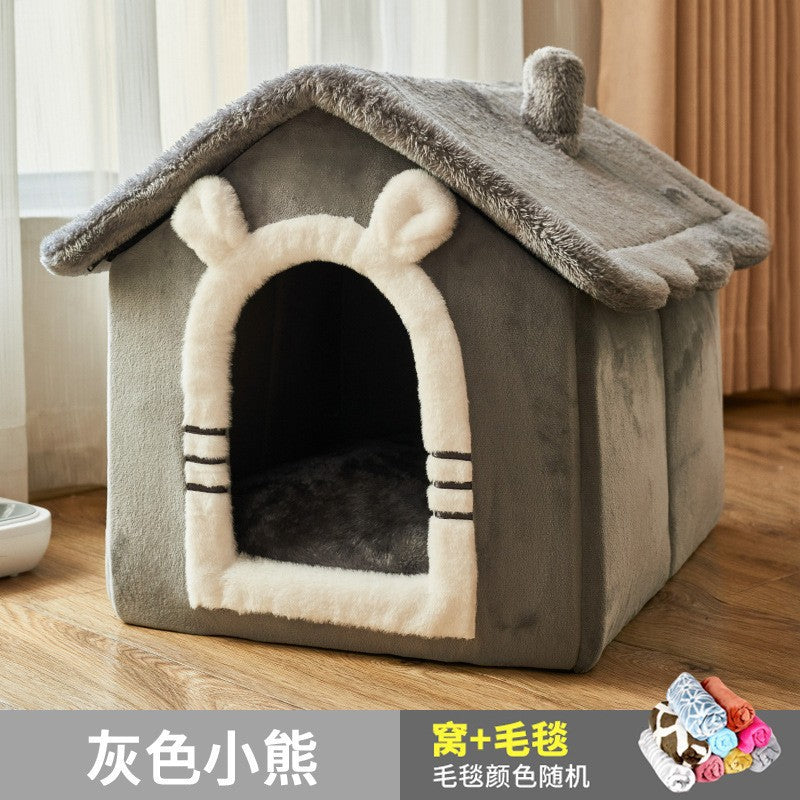 Manufacturer wholesale cat nest, cat villa, kennel house, universal for all seasons, internet celebrity closed cat house, pet supplies