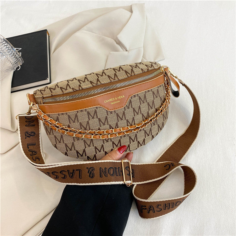 Internet celebrity chest bag ins fashion bag 2023 new trendy ladies shoulder Messenger summer casual all-match small pocket
