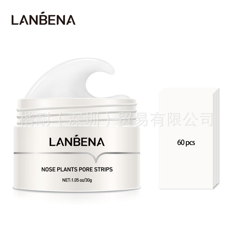 LANBENA Blackhead Nasal Mask with Blackhead Absorbing Paper Tear-Off Acne Cleansing Nose for Men and Women