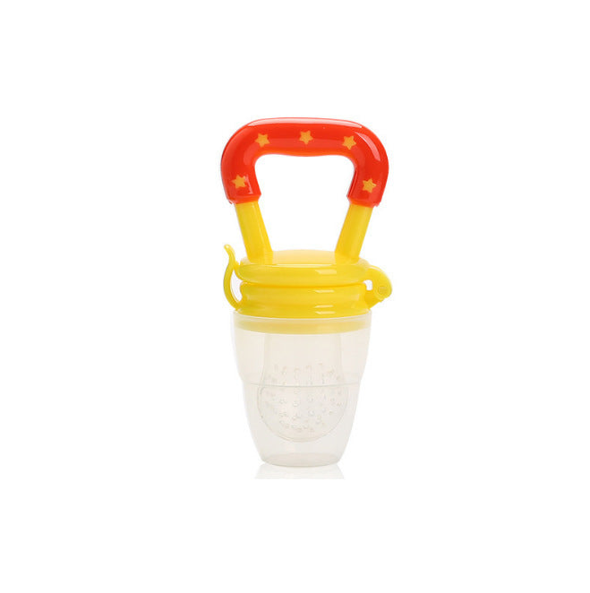 Baby fruit and vegetable bag baby eat fruit complementary food tool silicone mesh bag newborn teether toy bite bag